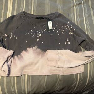 Women's Tie-Dye Crop Top - Purple